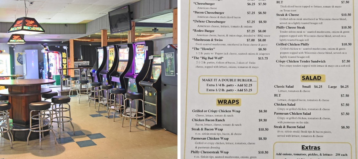 Wolves Den Bar & Grill Menu